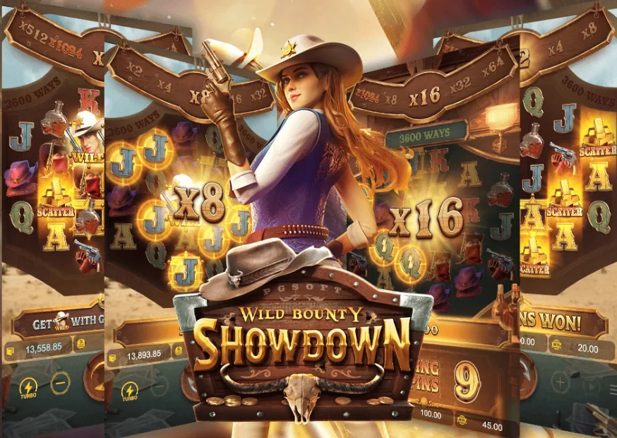 Wild Bounty Showdown เกมสาวคาวบอยสล็อตแตกง่าย ตัวคูณโหดจัด!!