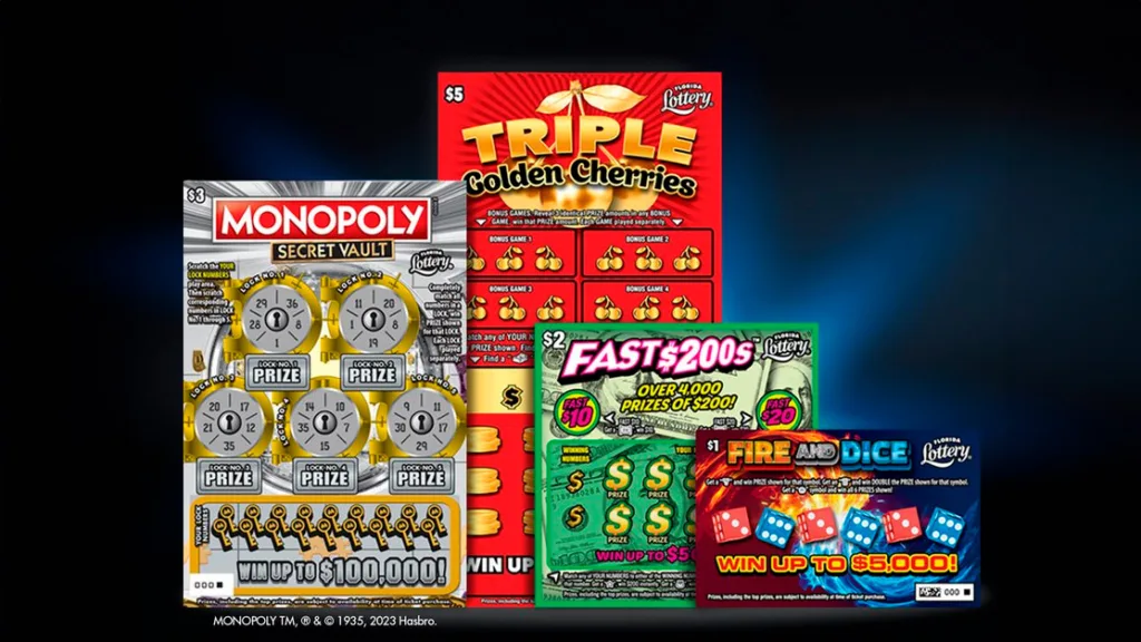 Florida Lottery เปิดตัวเกมลอตเตอรี่ขูด 4 เกม ที่มีรางวัลเงินสด $145M+